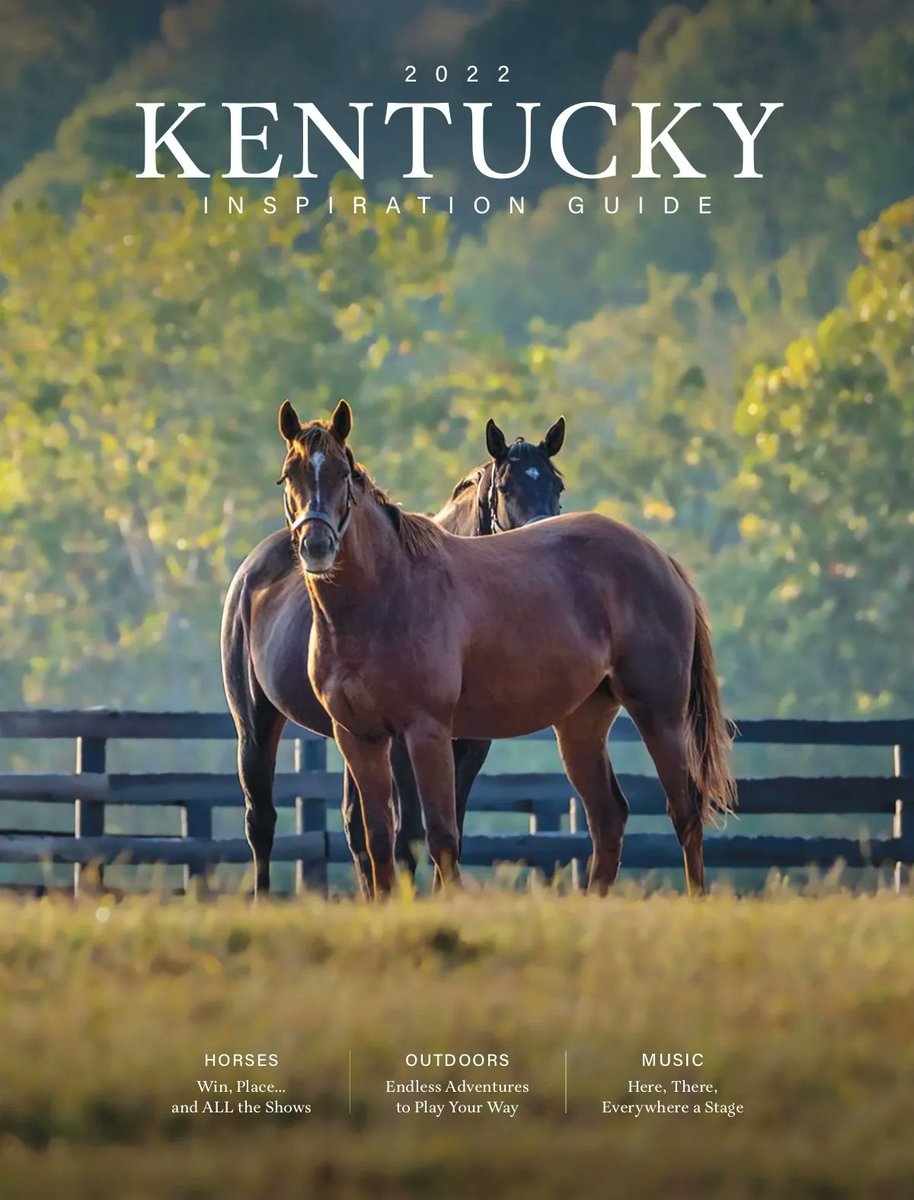 Exciting News!!! Taylor Made Farm was selected as the cover of the 2022 Kentucky  Inspiration Guide. It is the official travel guide for our beautiful state. Proud to have this worldwide leader in thoroughbred sales right here in Nicholasville. 
buff.ly/3JVgy7r