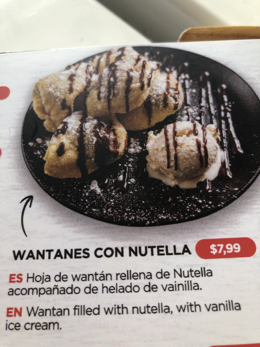 When you think that your name is so unique…first glance, I thought this restaurant in Cuenca, Ecuador honored my name 😭 wantanee with nutella…oh well.