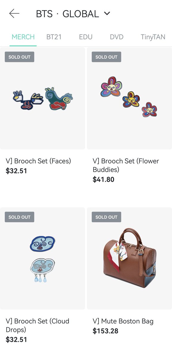 Stay_bts06's tweet photo. – La colección hecha por Tae ahora se encuentra oficialmente agotada en la tienda de Weverse USA/GLOBAL.
La cartera Boston se agotó en menos de 1 minuto de su lanzamiento. AYUDA
#VMerchStyle #BY_V @BTS_twt https://t.co/1D9zQwO59R