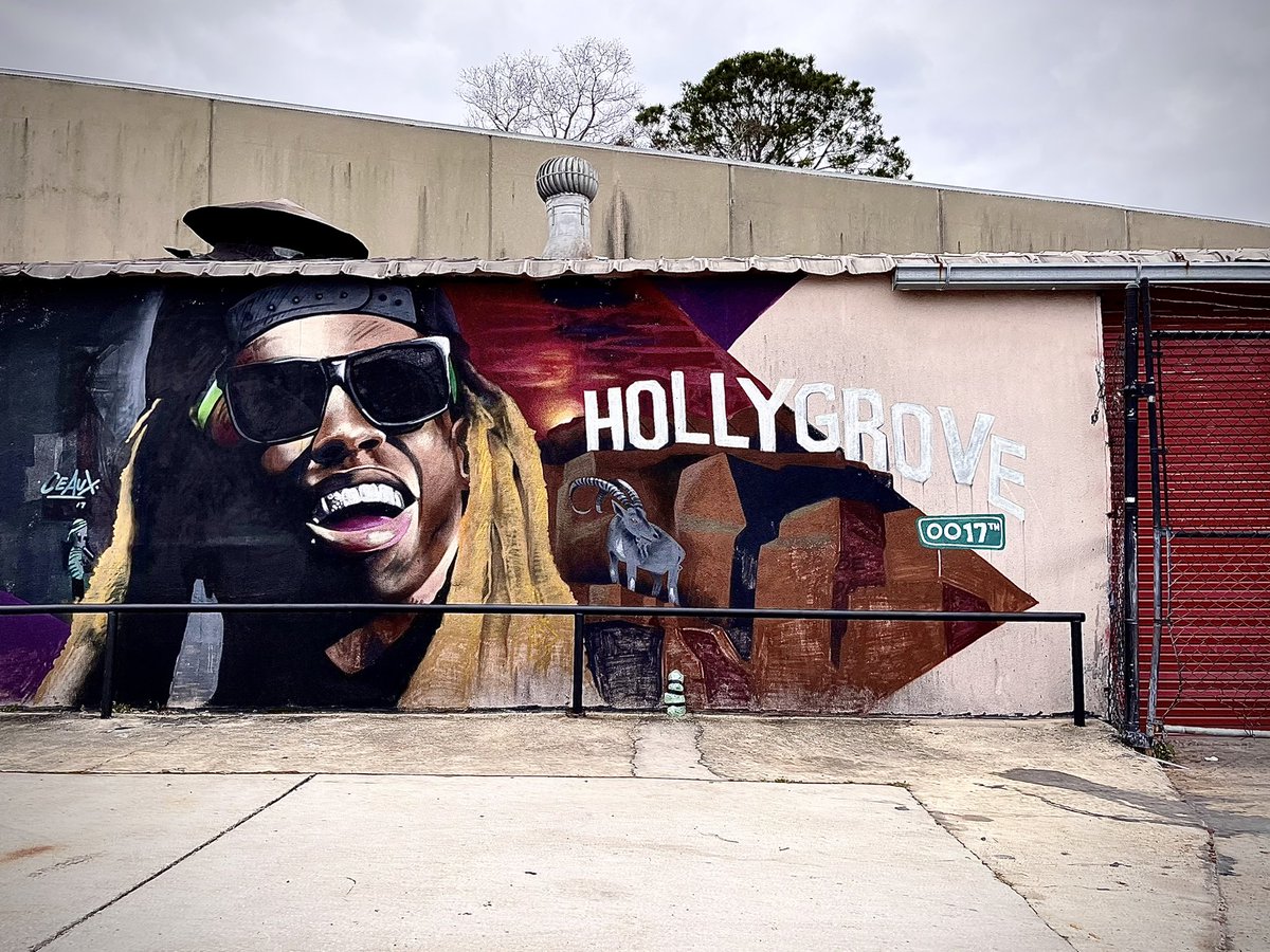 McAndrewTravels's tweet photo. I captured this sweet pic of the Lil Wayne mural that’s located in New Orleans, Louisiana!! #sweetpic #lilwayne #mural #ceaux #neworleans #louisiana #lilweezy #tunchi #art #muralart #mcandrewtravels https://t.co/iHcIIhyuwi