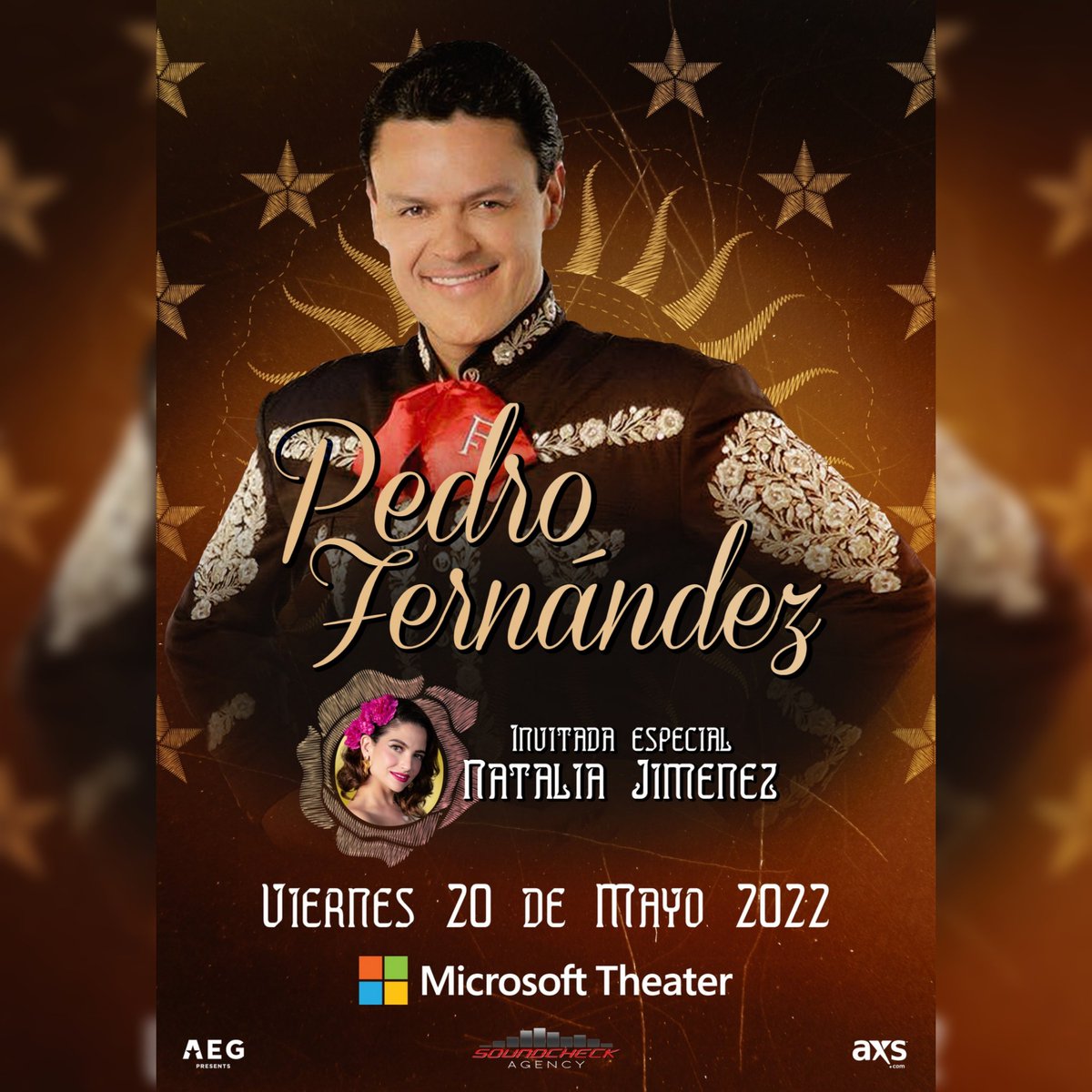 jorgerosalesmo's tweet photo. Preparate Los Angeles Ca! El Concierto Para Las Mamas! Viernes 20 de Mayo! @pedro_fer #ElAventurerodeAmerica #Malverde #ElSantoPatron & @NataliaJimenez Juntos en #MicrosoftTheater #SoundcheckAgencyEvents #AEG Tickets en https://t.co/c5AdW3d8Na https://t.co/4qyFwW9TK1