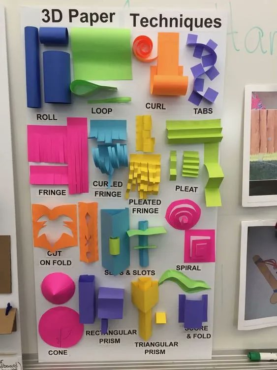 A cool way to introduce students to 3D paper techniques! #STEM #STEAM #Makers