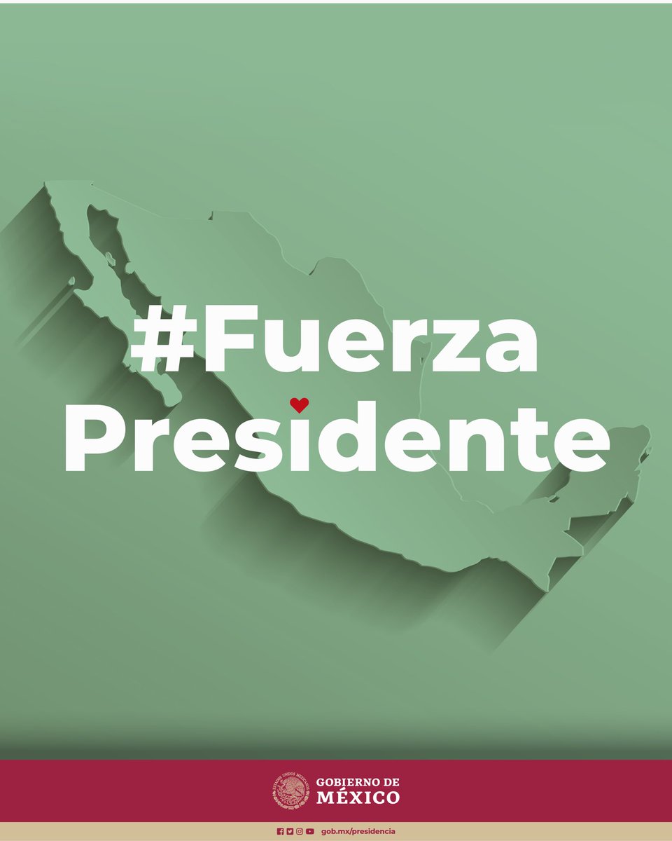 GobiernoMX's tweet photo. Nuestra solidaridad y apoyo al presidente @lopezobrador_. Pronta recuperación.

#FuerzaPresidente https://t.co/wn77Kn4epO