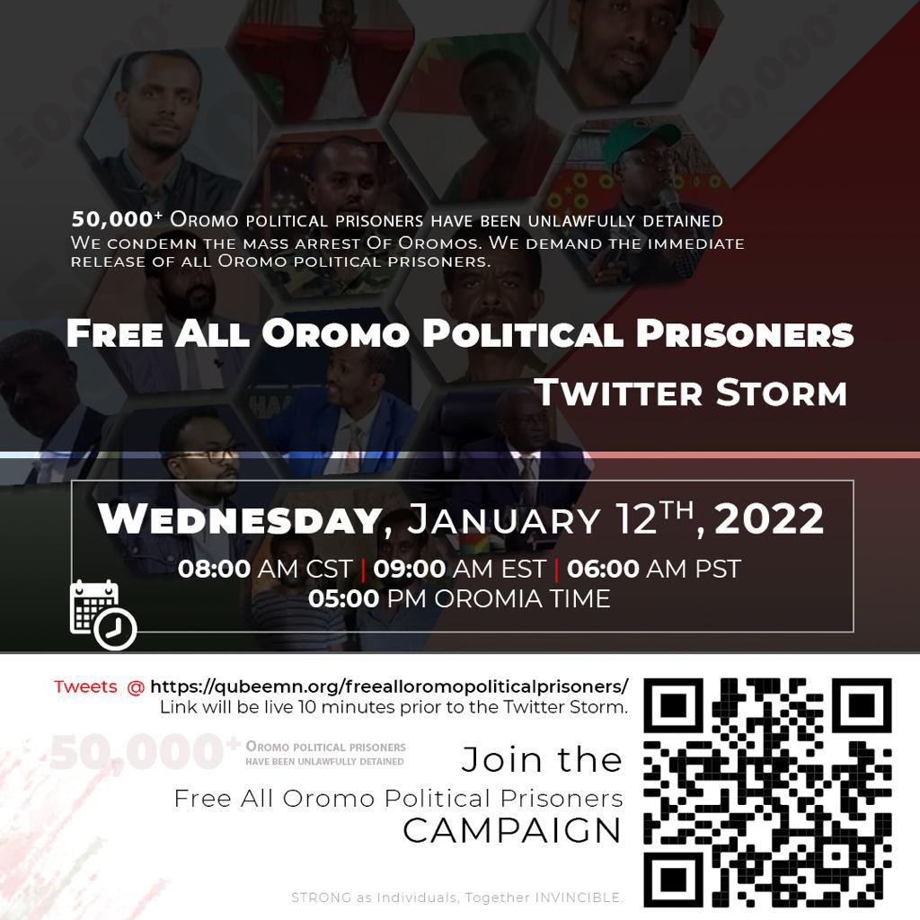 oromoprotestsHQ's tweet photo. FREE THEM ALL!
#FreeAllOromoPoliticalPrisoners #FreeThemAll https://t.co/q0RfsDvJz4
