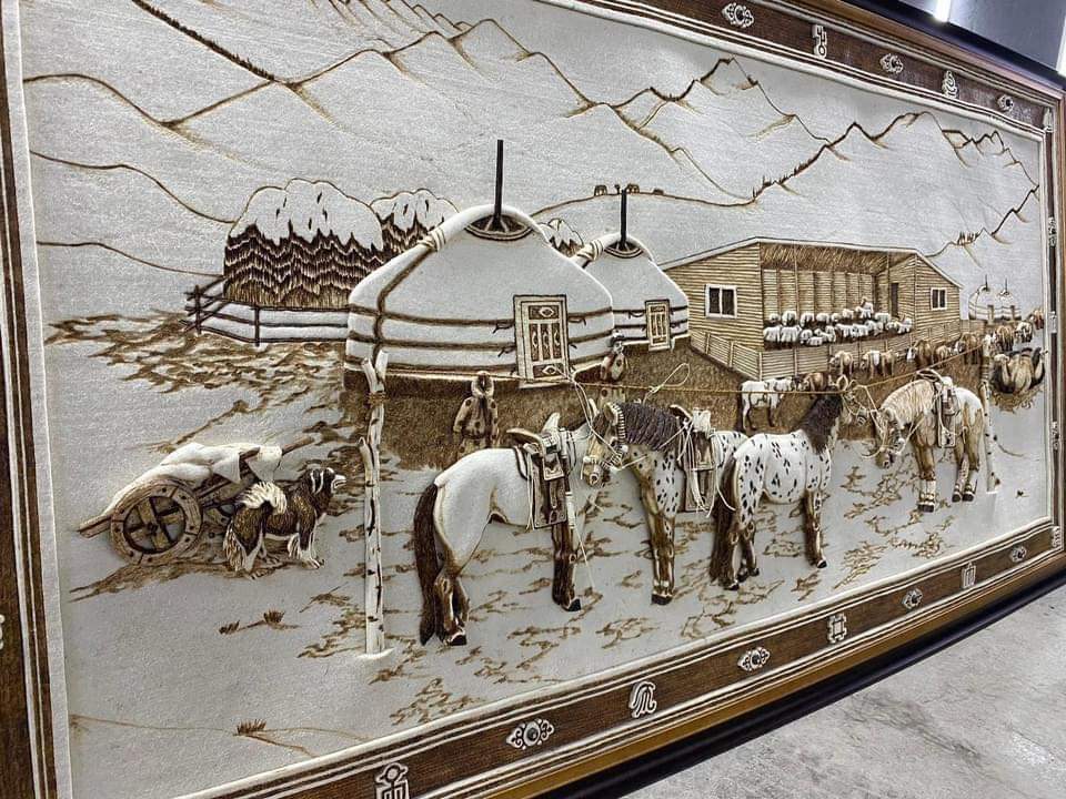 Эсгийг түлж зурсан зураг гэнээ 😱😱😱