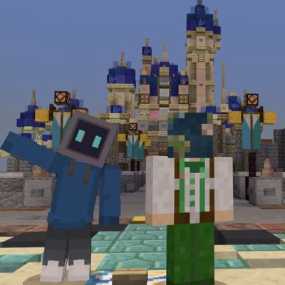 _WorldOfColor_'s tweet image. Castle selfies are overdone… but we look good 😎 

Fantasia Parks | co-owners 

#NewProfilePic #DisneyParks #Minecraft #Disneyland