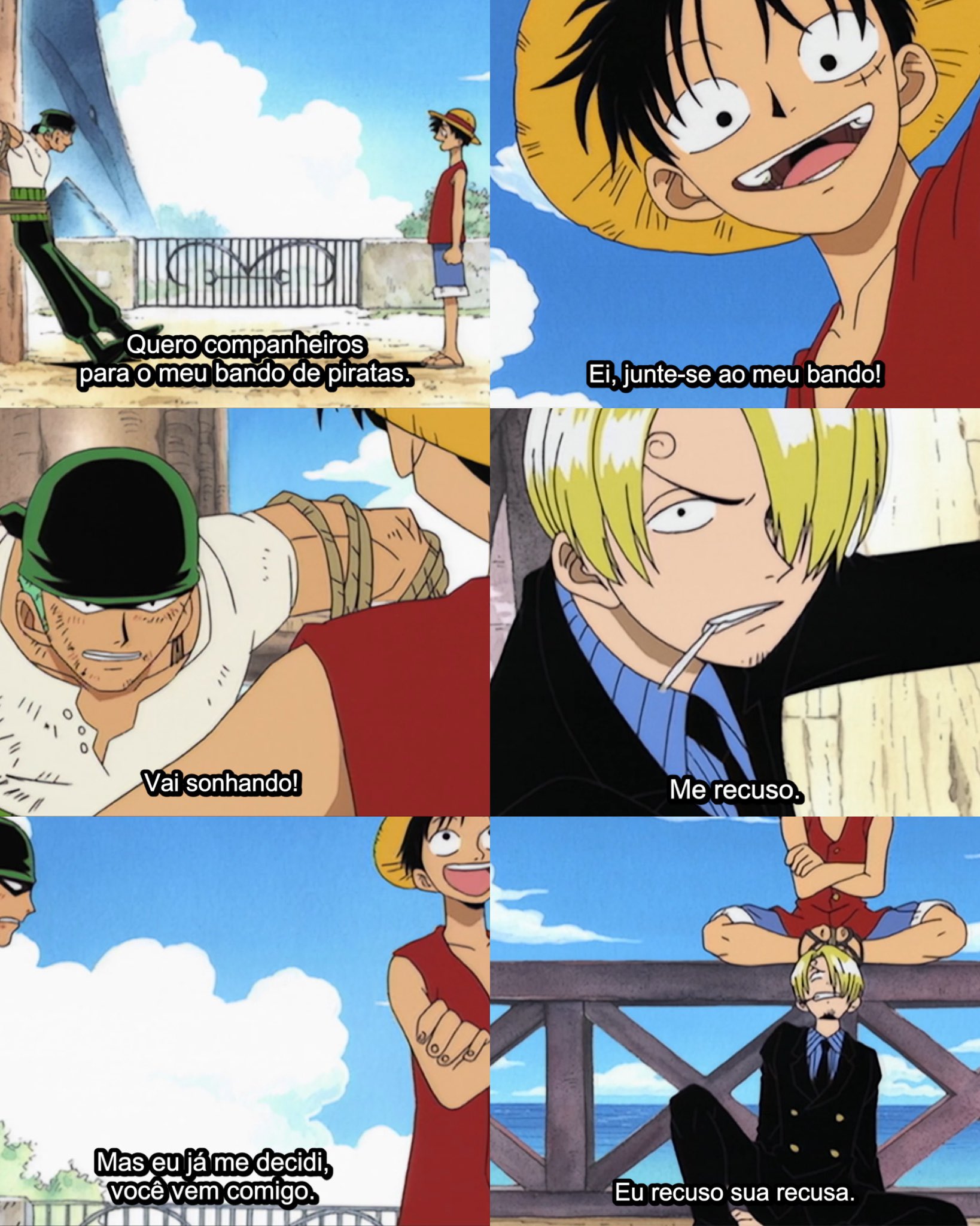 Por que o Sanji sai do bando?