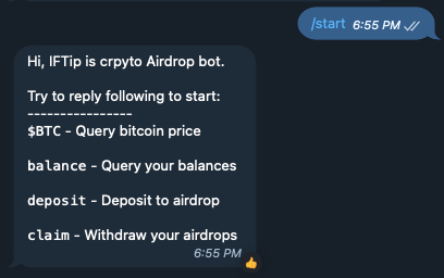 if_networks's tweet photo. #Announcement #IFTip Bot upgraded today, all commands are simplify into five: deposit/withdraw/balance/tip/airdrop.
π¨βπProject Operator: deposit and airdrop
π¦Users: claim airdrops
All is simple!π
ps: Only tip and airdrop can be act in group, others need DM https://t.co/6Mvvk7jZl8