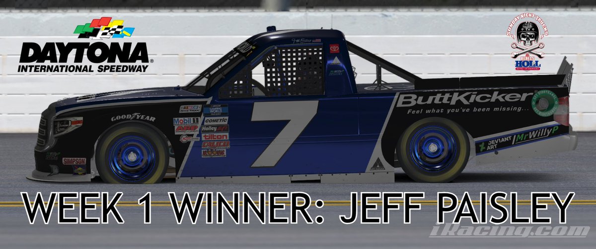 Started the new Rebels Truck Series last night. Hadn’t raced for a couple months but hey, it’s Daytona. Who needs practice? Qualified 2nd and ran in Top 5 all race. And then…