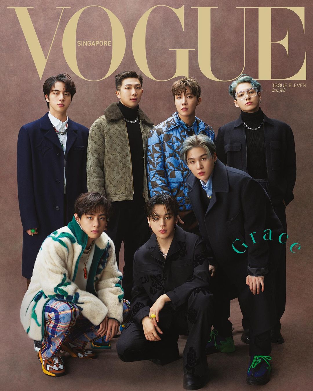 完全未開封　損傷なし　VOGUE BTS 11冊セット BTS JIN COVER Vogue GQ Japan Magazine 2024 December Japanese