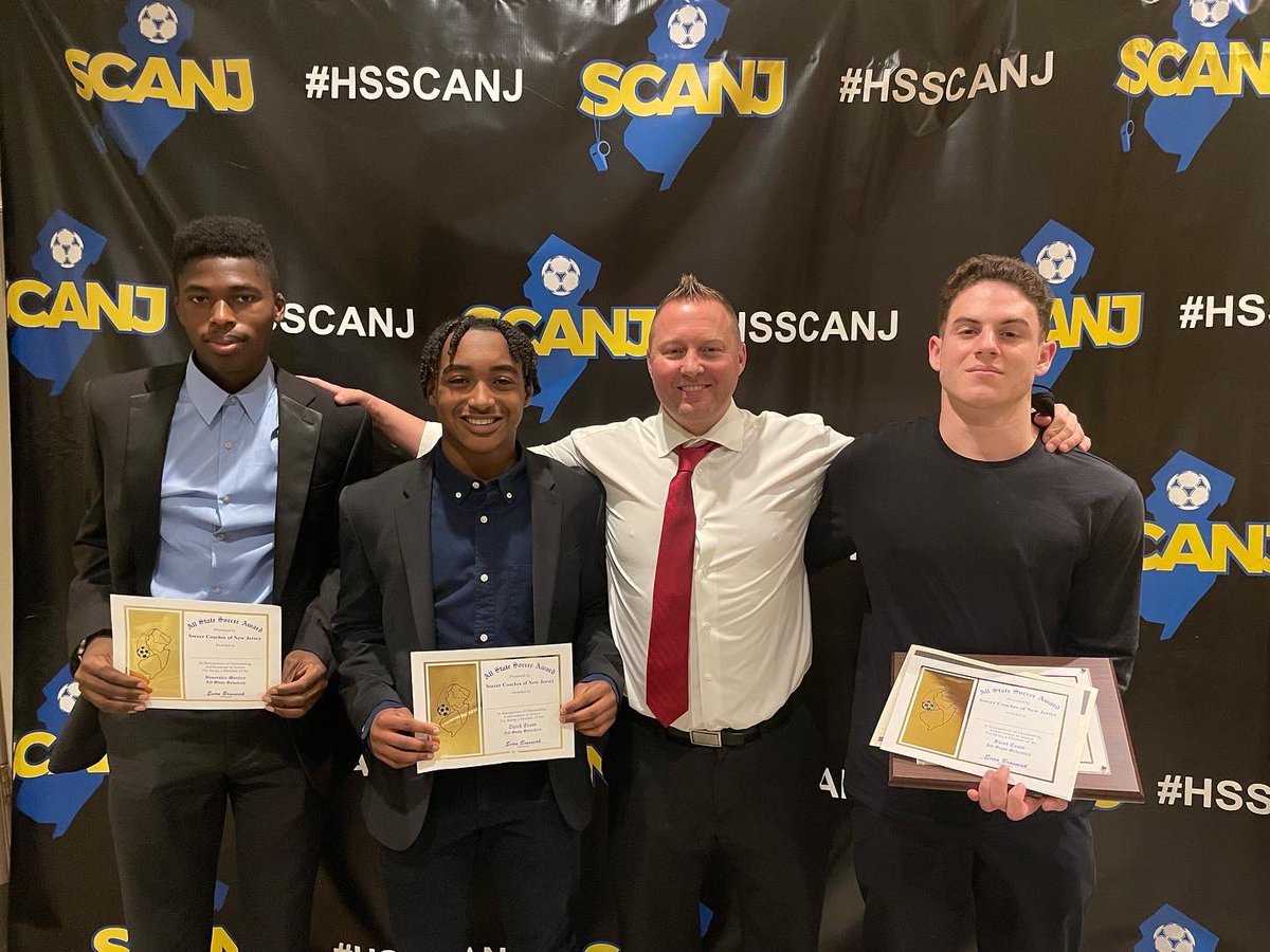 '03 Pirlo (@rvsc03) on Twitter photo Owen Daily, Jaliyl Melvin and Jamie King of Rancocas Valley HS were all honored last night at the NJ High School All State banquet.
Owen Daily - 1st Team All State
Jaliyl Melvin - 3rd Team All State
Jamie King - Honorable Mention Congratulations boys! <a href="/RVRHS_Athletics/">RVRHS Athletics</a> Owen Daily, Jaliyl Melvin and Jamie King of Rancocas Valley HS were all honored last night at the NJ High School All State banquet.
Owen Daily - 1st Team All State
Jaliyl Melvin - 3rd Team All State
Jamie King - Honorable Mention Congratulations boys! <a href="/RVRHS_Athletics/">RVRHS Athletics</a>