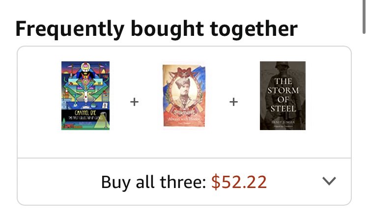 apparently i have very cool associations on amazon