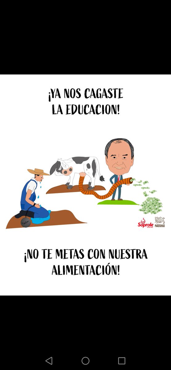 NachoRealFlowII's tweet photo. NO MAS YOMA ..COLUCION ENTRE NESTLE Y SOPROLE DONDE FONTERRA EMPRESA MULTINACIONAL SE LLENA DE RECURSOS Y LOS ENVIA A NUEVA ZELANDA Y NUSTROS AGRICULTORES YA NO DAN MAS
INVENCION DE PAUTA DE PAGO POR LITRO DE LECHE QUE SOLO BENEFICIA A LOS GRANDES Y LA AGRICULTURA CHILENA CAE https://t.co/MeJToVS0dk
