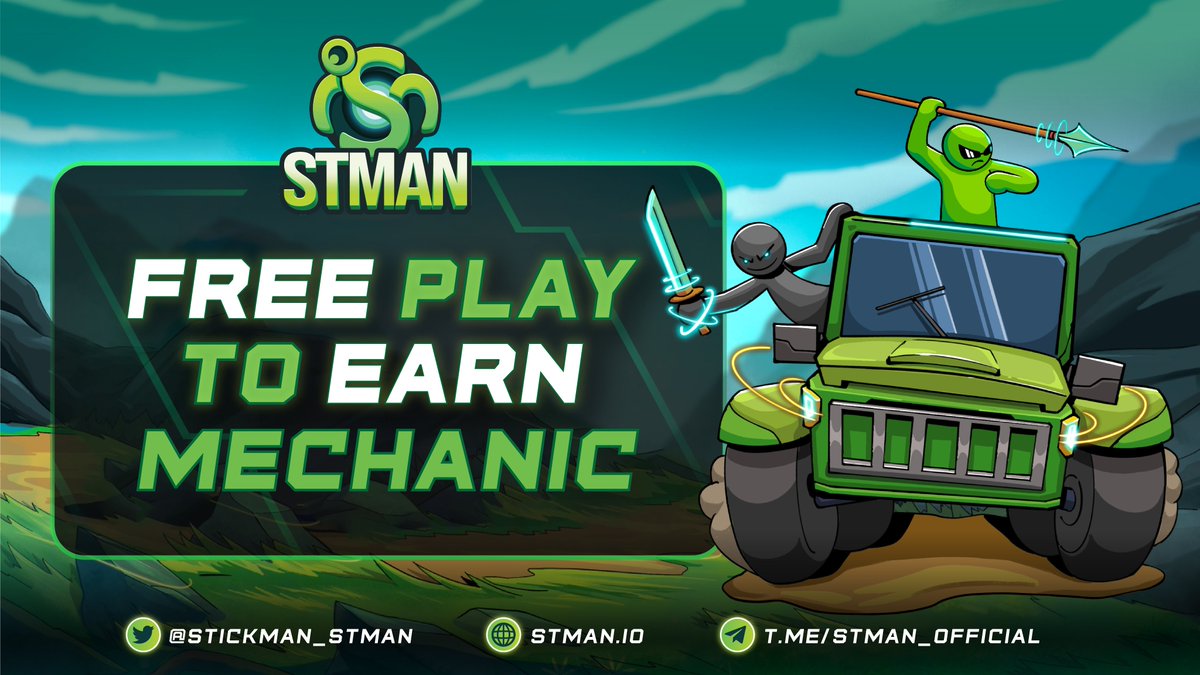 🎮 FREE-PLAY-TO-EARN WITH #STMAN🎮 

❤️#STMAN will be FREE TO PLAY and FREE TO EARN for everyone!  

📌 Players can watch ads to get free plays. Then they can fully engage in combat, claim prizes, and exchange rewards for #STMAN without having to invest money to purchase or play