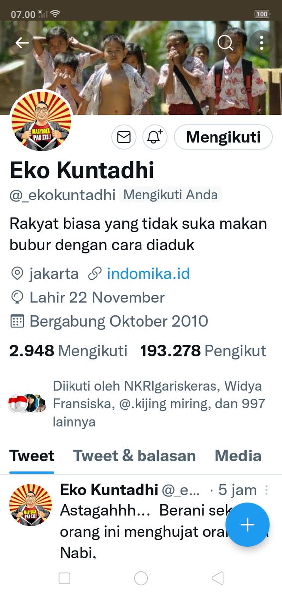 ANGGA MARLINATA (@naromadhon) on Twitter photo Alhamdulillah di FB sama bang Eko kuntadhi
Mksh bang <a href="/_ekokuntadhi/">Eko Kuntadhi</a> salam hormat....๐๐๐ Alhamdulillah di FB sama bang Eko kuntadhi
Mksh bang <a href="/_ekokuntadhi/">Eko Kuntadhi</a> salam hormat....๐๐๐