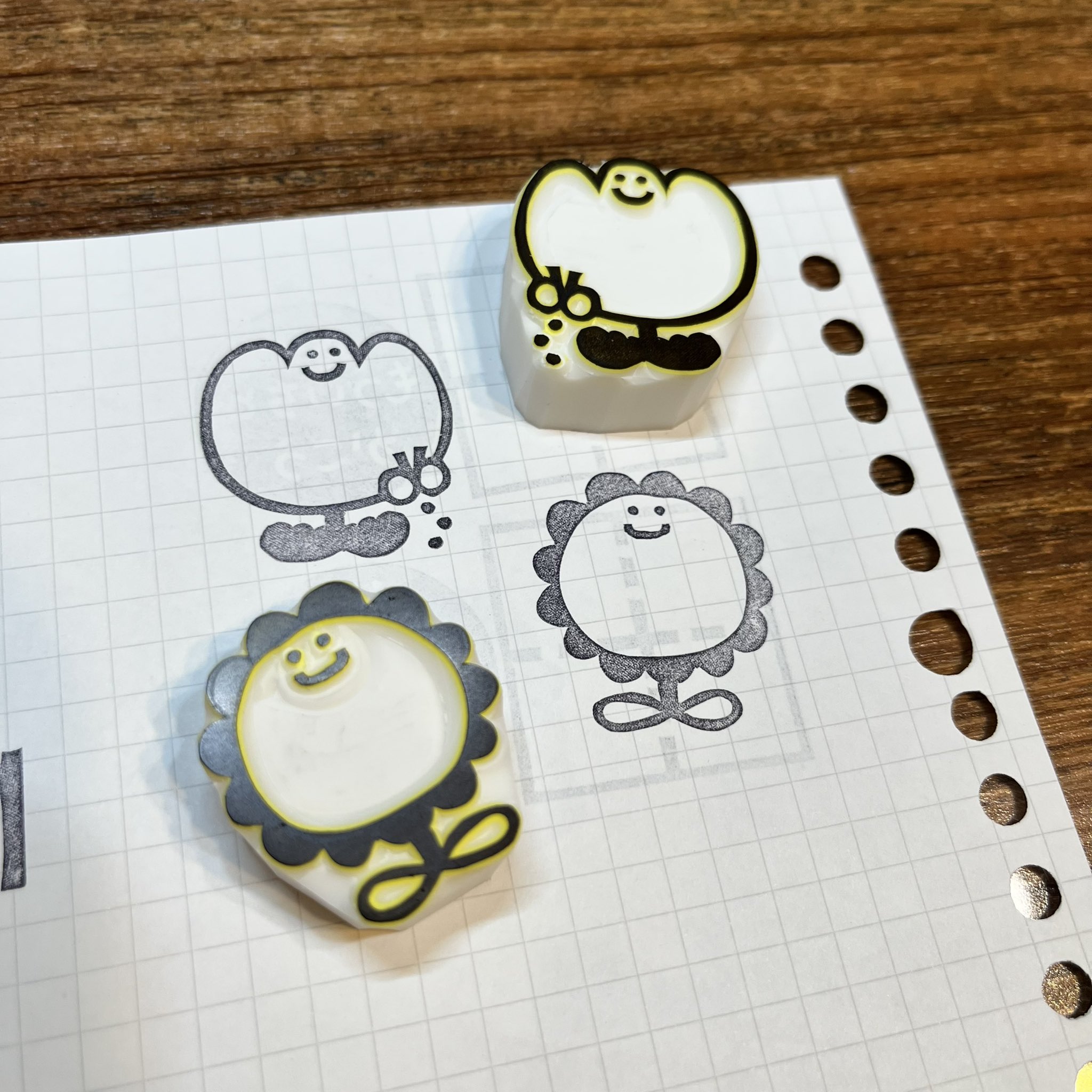 誠実 お好きなデザイン消しゴムはんこ 文房具