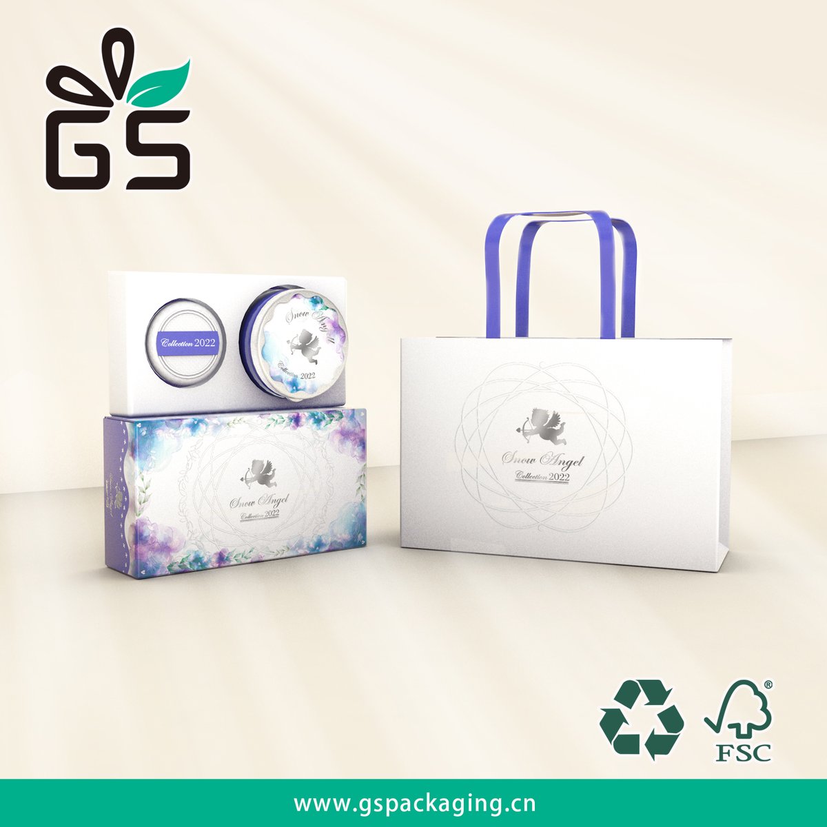 GreenSpringCK's tweet image. ##Custom Makeup Packaging Boxes##
Wondering to get beautiful, 
Appealing packaging for your makeup products!!
Will definitely give a more beautiful impression for your makeup products. flower basket as the main color and watercolor flower effect, with angel as iron silver logo