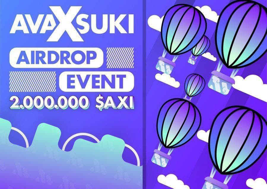 🚀 Avaxsuki Airdrop
🎁 Get 2,000,000 $AXI
📢 FOR First Limited 5,000 winners
🔘 BSCNetwork
🔻Airdrop Link:- t.me/airdropnewspro…
🔹Join telegram
🔹Follow twitter &amp; retweet
🔹Enter AVAX/BSC address 
 #Crypto #Airdrops #giveaway #AirdropNewsPro #CryptoNews #InstantWin #Random