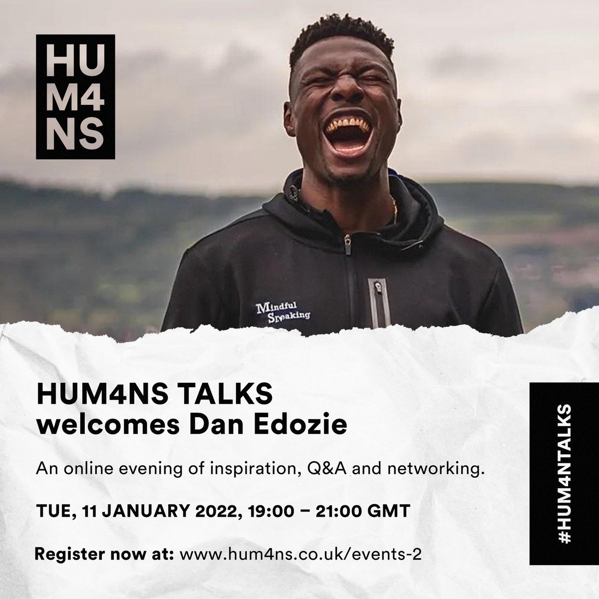 cre8ionstudios's tweet photo. Get 2022 off to a 'Flyer' - The first HUM4NS Talk of 2022 welcomes Dan Edozie to the HUM4NS stage (online event)
Register now at: https://t.co/flrHi734uy
#hum4ns #health #events #onlineevent #meeting #people #community #discovery #mindset #motivation #i... https://t.co/FBAZR9O1ie