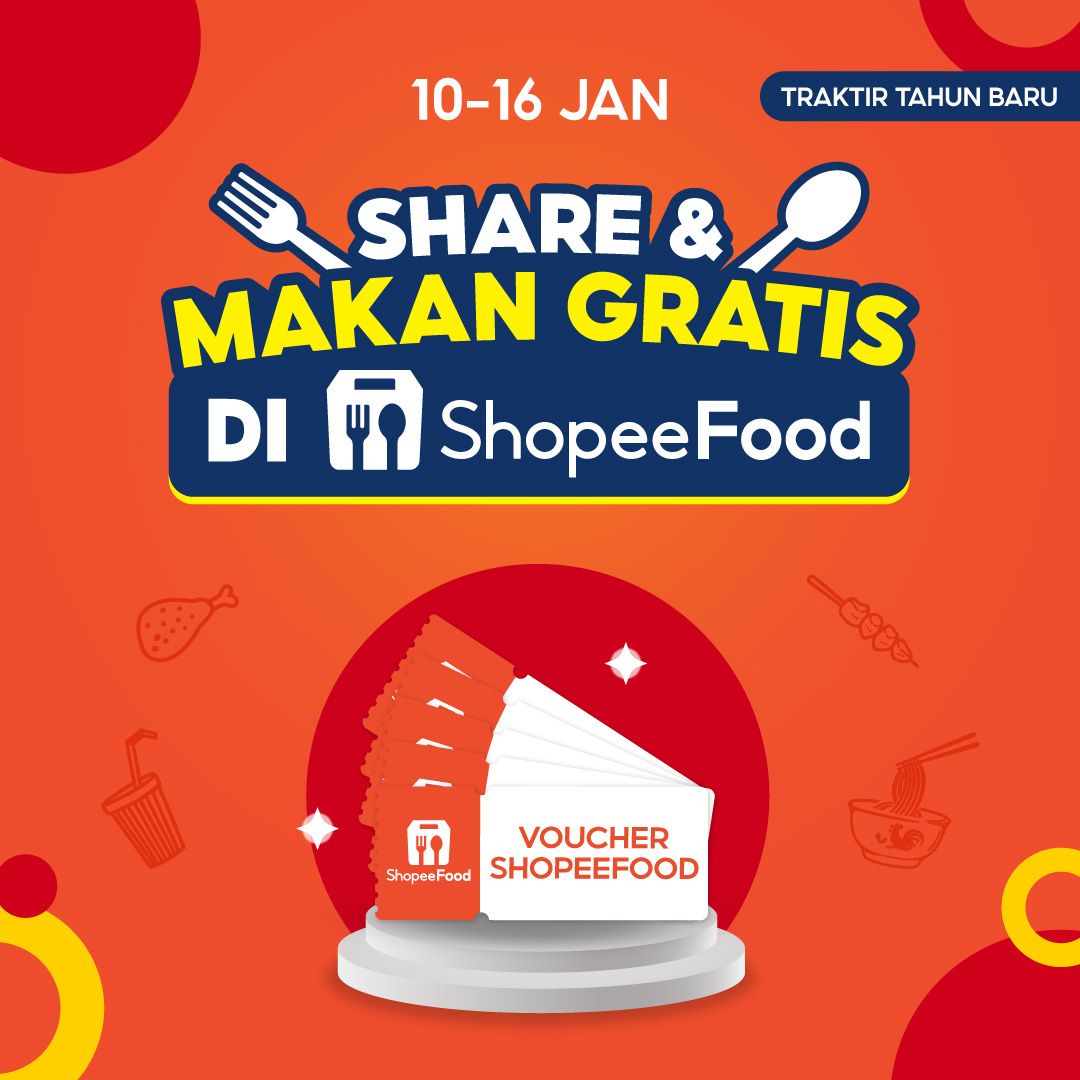 Share &amp; Makan Gratis Bareng Teman di ShopeeFood shp.ee/4bza7ndg9p5