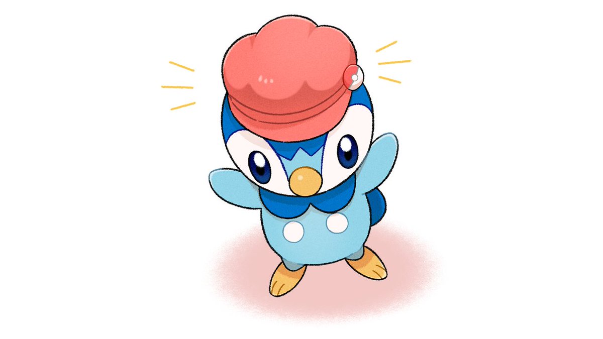 piplup solo no humans pokemon (creature) toes blue eyes hat standing  illustration images