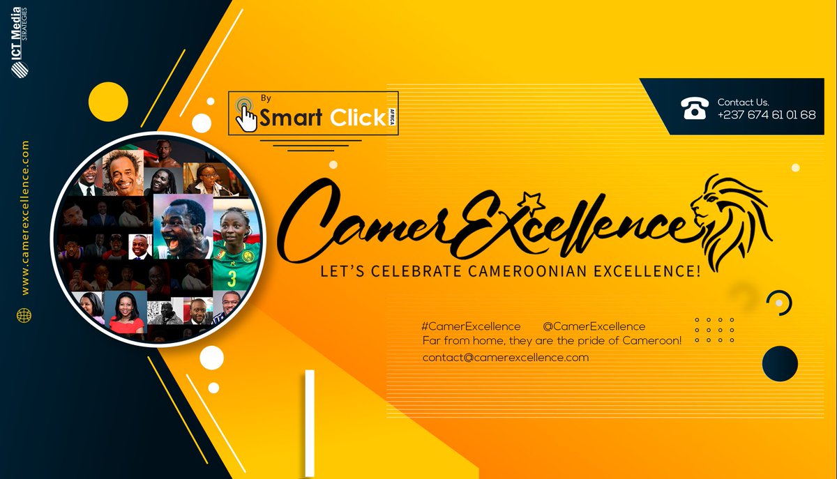 Smart Click Africa launches the #CamerExcellence concept to celebrate Cameroonian talents who excel internationally

#CAN2021
#CANTotalEnergies2021
#AFCON2021
#ICTMediaCM 

smartclickafrica.org/smart-click-af…