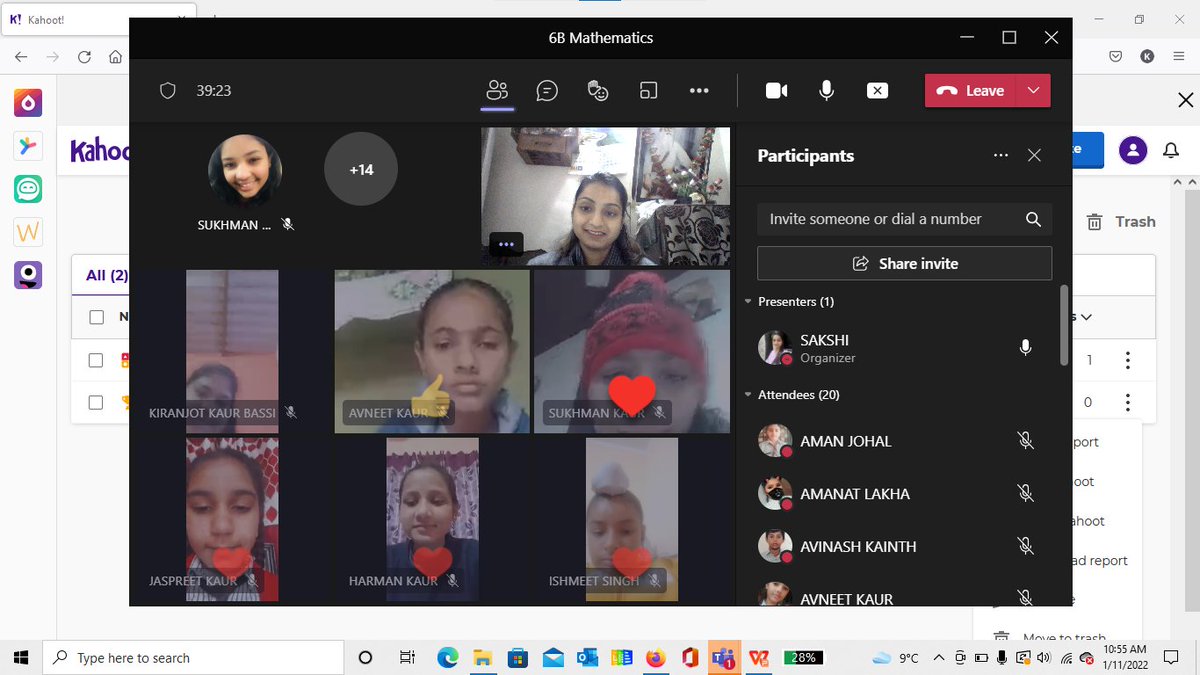 A day started with the happy faces is always a more beautiful. #online learning# Class 6th # stsws......