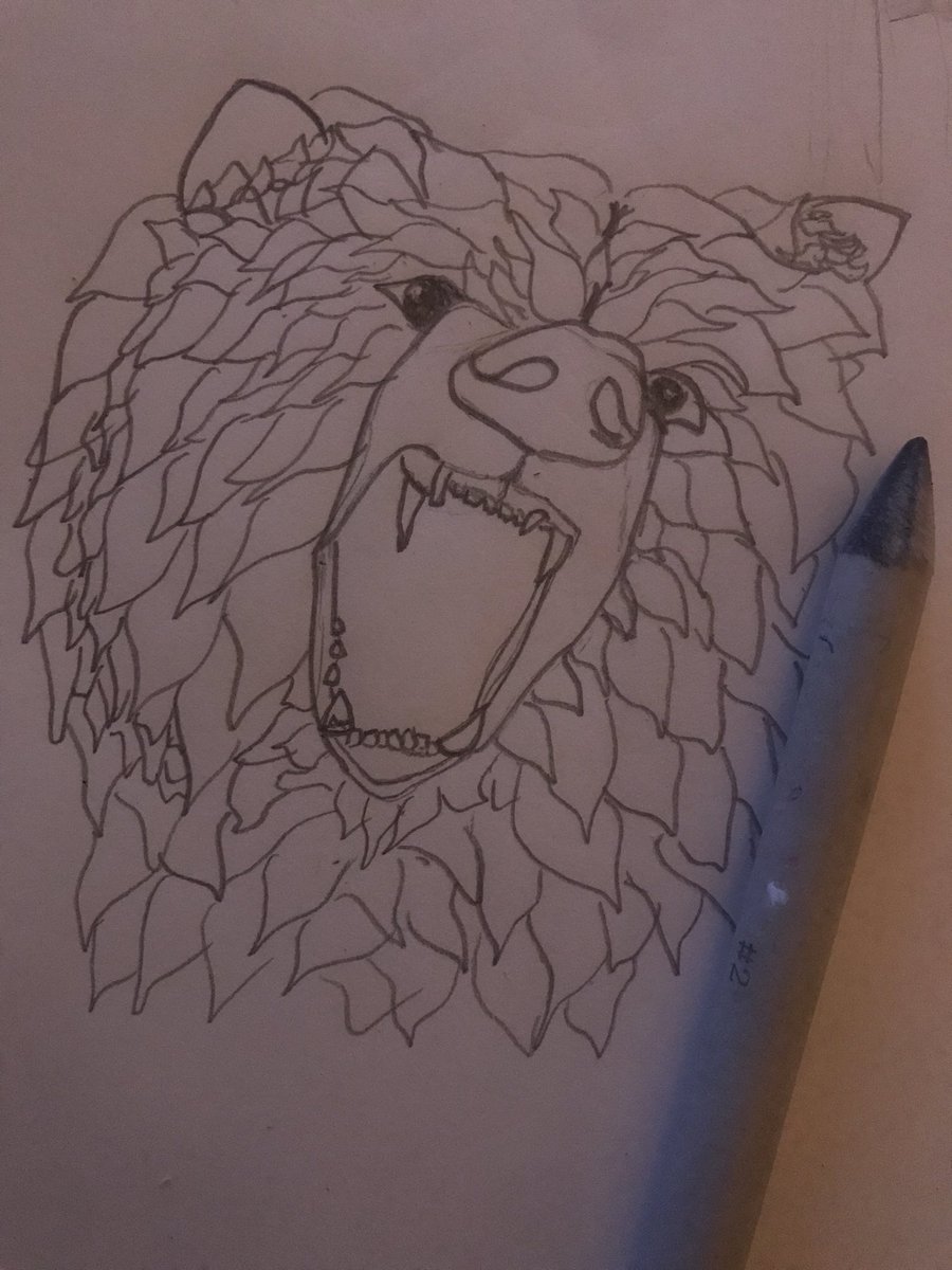 Symbolic51's tweet photo. Making myself get back to my artsy Fartsy side. Had fun with this fella, I’d say it was bear-able.
#art #drawing #bear #sketchbook https://t.co/zYq0N59R7B