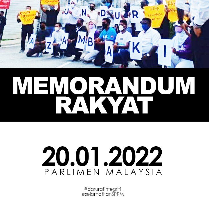 fahmizainol91's tweet photo. Memorandum Rakyat
20.01.2022
Parlimen Malaysia
#DaruratIntegriti
#SelamatkanSPRM https://t.co/wrMHBupic2