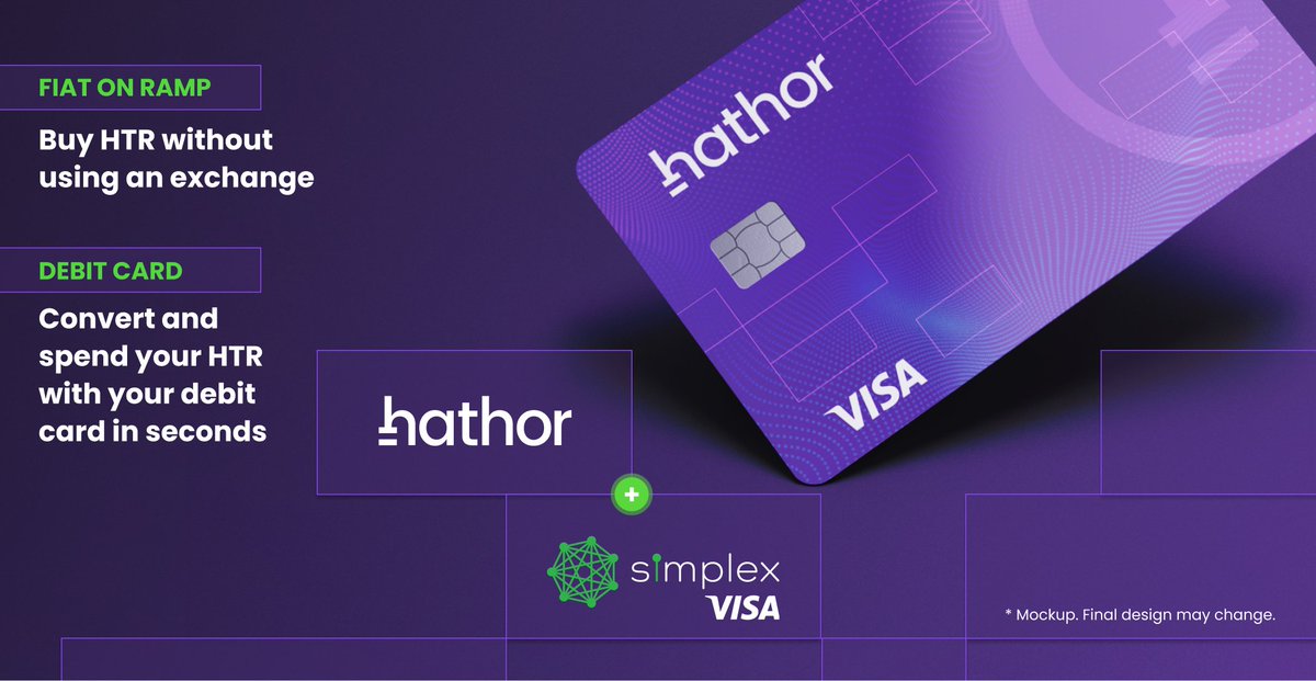 Not long left! 🤯

The all-new Hathor VISA Debit card 🥳

More details 👉 bit.ly/2YRsRPj

#BlockchainMadeEasy $HTR