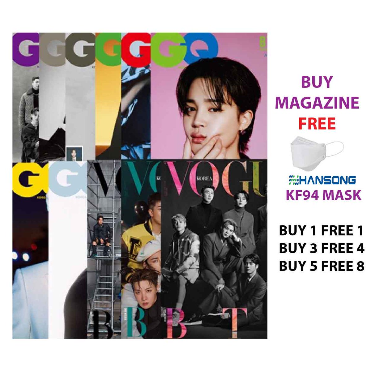 koreastartour's tweet photo. SELLING FAST IN KOREA!!!
Armys, it's time to get the #BTS Special Edition #VOGUE / #GQKOREA Magazine!~
Buy more get more free gifts!
PM us now for more information~~
#JIN #RM #SUGA #JHOPE #JIMIN #V #JUNGKOOK #KOREA

https://t.co/TlDt0goFvO https://t.co/GeBPVlLpcO