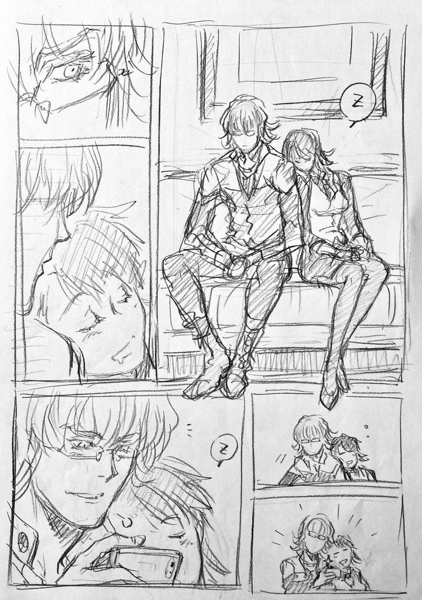 ラフ描き、発掘、兎虎(♀)3 