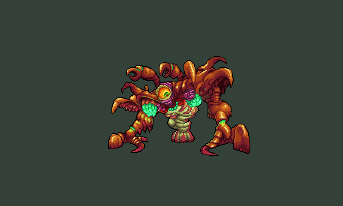SazdxHikari's tweet image. "In order to administer the coup de grace to Queen Gohma, strike with your sword while she's stunned. Oh, Queenie... Sorry about that!"- Deku Scrub Bro about Queen Gohma's #WeakSpot. Process video in the Thread! #Fanart #PixelArt #ドット絵 @PyxelEdit #pixel_dailies @Pixel_Dailies
