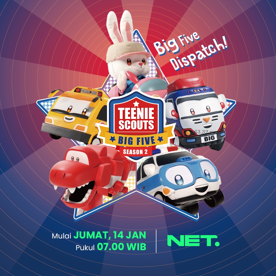 mdtvindonesia's tweet photo. Let's go! Teenie Scouts Big Five siap nemenin pagi hari adik-adik!
Mulai JUMAT 14 Januari jam 07.00 WIB di NET.
#NETFamily #NETkiniMakinAsik https://t.co/cETrSQsZkN