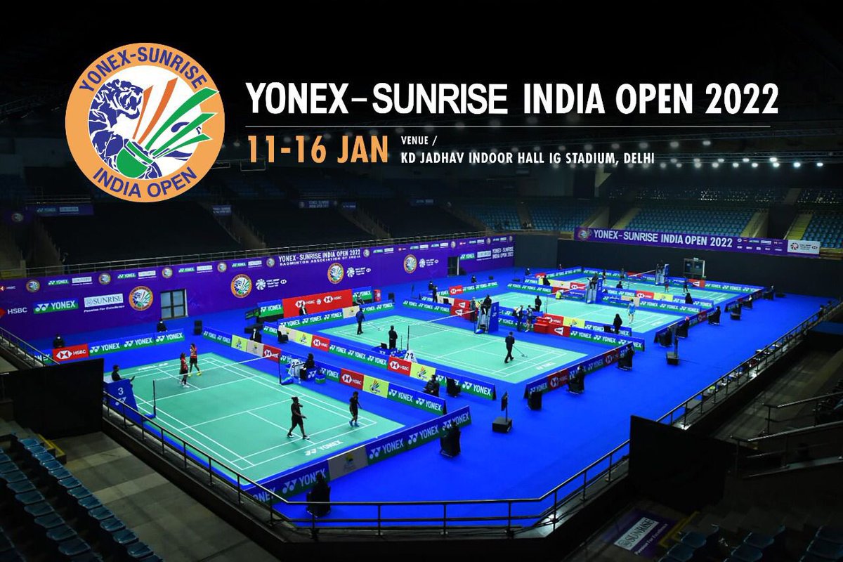 Badminton is back!!! ✅ 

The action begins today at #YonexSunriseIndiaOpen2022  

Catch all updates at @Yonex_Sunrise_India 🔥🔥🔥