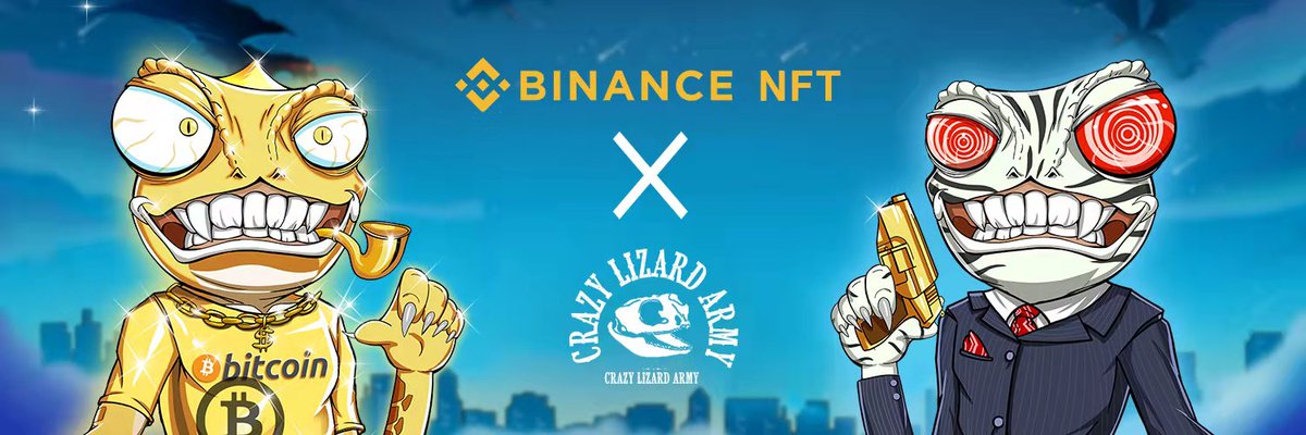 #CrazyLizards are proudly trading on <a href="/TheBinanceNFT/">Binance NFT</a> now! 🚀🚀
How to deposit on #Binance 👇👇 
binance.com/en/support/faq…
