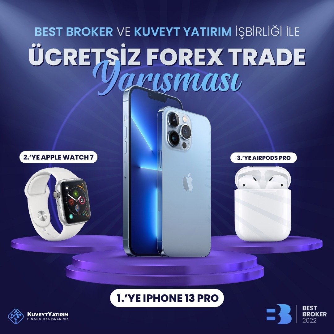 #bestbroker2022 başlıyor!Her yıl binlerce trader'ın katıldığı yarışma bu yıl Kuveyt Menkul Değerlerin organizatörlüğünde yapılıyor.Forex işlemleri yapabileceğiniz yarışma da çeşitli ödüllerde var.Katılım ücretsiz 👇
bestbroker2022.com

#btcusd #kripto #altın #borsa