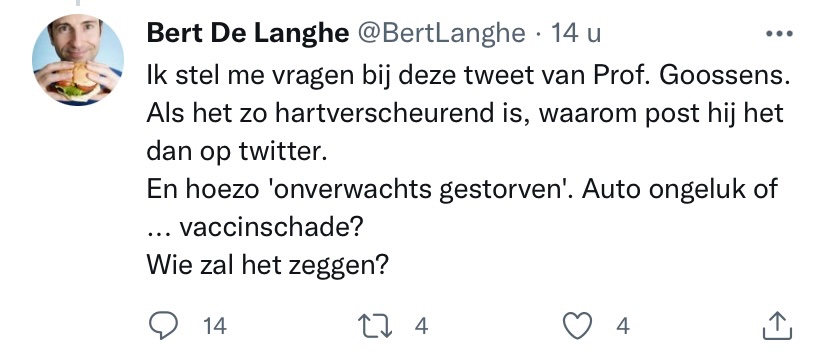 Hoe diep kan je in een poel van boosheid, haat en angst zitten als je zelfs twijfelt of het overlijden van een kind hartverscheurend kan zijn. Verdwijnt dan werkelijk alle empathie in 2022.