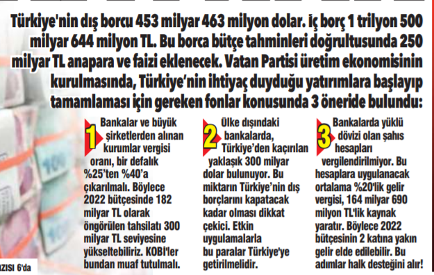 Ama bu şekilde olmaz. Serbest piyasa tanrısı kızar sonra.