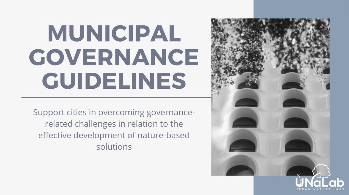 What are the most common governance-related barriers to the effective uptake of #naturebasedsolutions, and what actions can be taken to help overcome these barriers? ⚖️

Take a look at our municipal #governance guidelines to find the answers ➡️ bit.ly/3r9RwZA