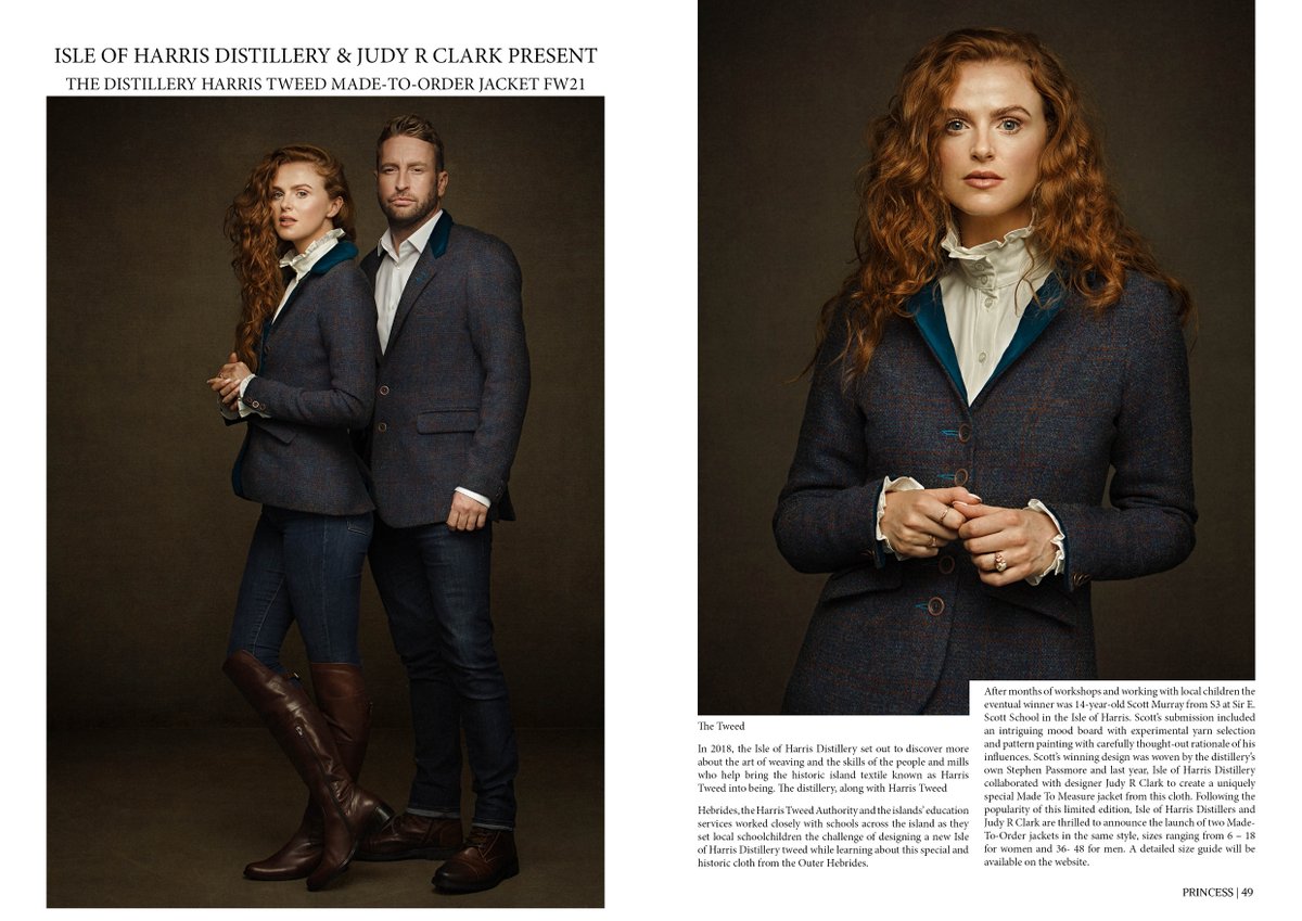 Discover the Harris Tweed Made-to-Order Jacket FW21 in the latest edition of Princess either in Print: bit.ly/2DdKLwK Online: joom.ag/opDI On Readly: bit.ly/2CQNUS6 or on Yumpu: bit.ly/39qCt61 #fashion #tweed #luxury #luxurylifestyle