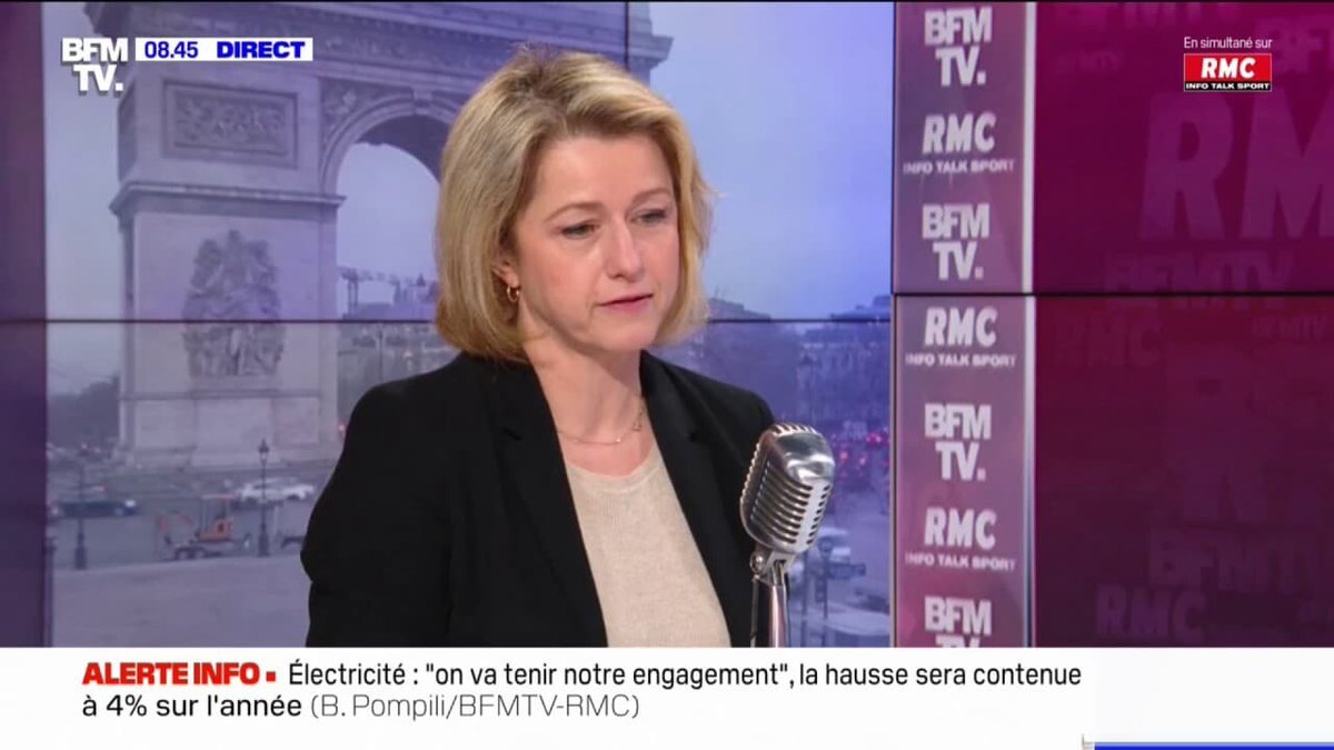 BFMTV's tweet image. Barbara Pompili assure qu'il n'y aura pas de hausse des prix supplémentaire de l'électricité cette année
l.bfmtv.com/ICZ