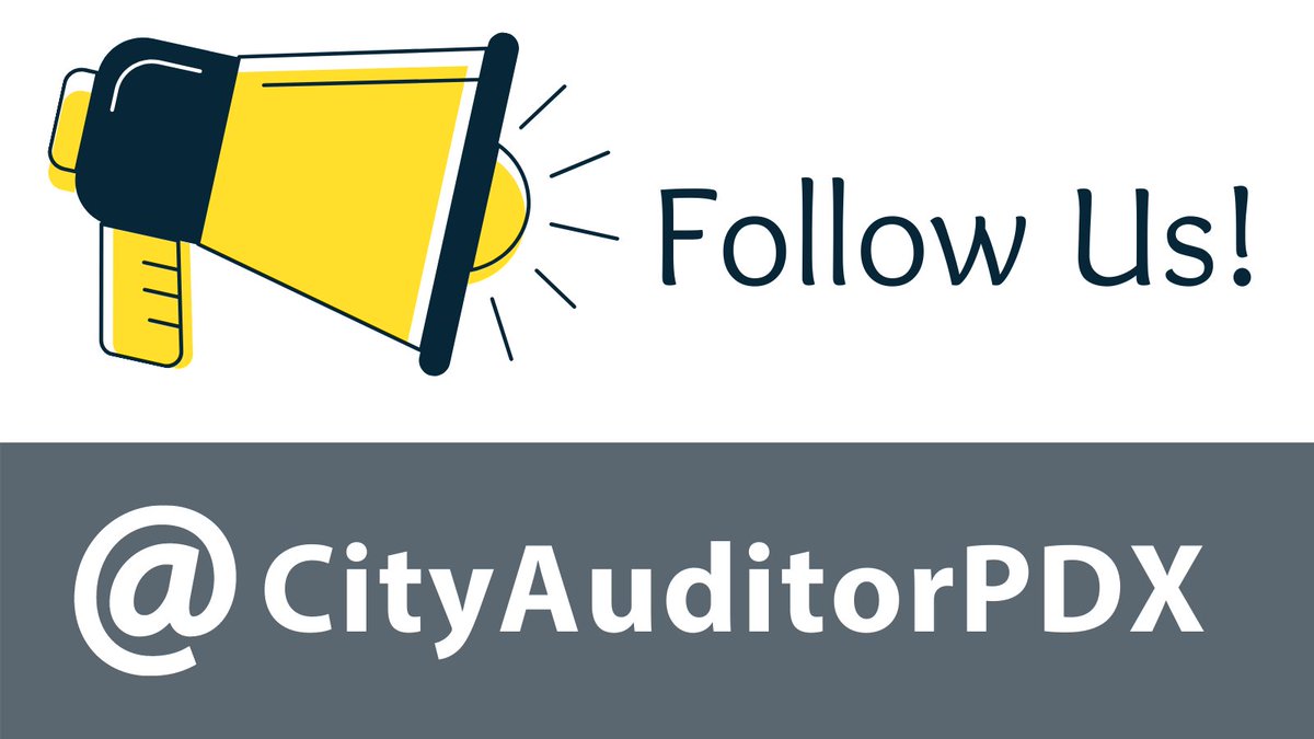 PortlandAudits's tweet image. 📣Don't forget! Our twitter account is moving at the end of the month. Follow @CityAuditorPDX to stay connected and informed! #pdx #Portland #Auditor #audits