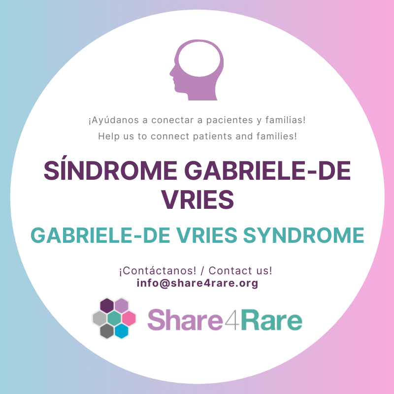 Share4Rare_eng's tweet photo. ๐ Gabriele-de Vries syndrome causes developmental delay, intellectual #disability and #dysmorphic craniofacial features.
Help us find people living with this condition by sharing this post. Thank you! ๐ฉ info@share4rare.org #gabrieledevries #rarediseases #collaborativeresearch https://t.co/mOEKV5fa2F