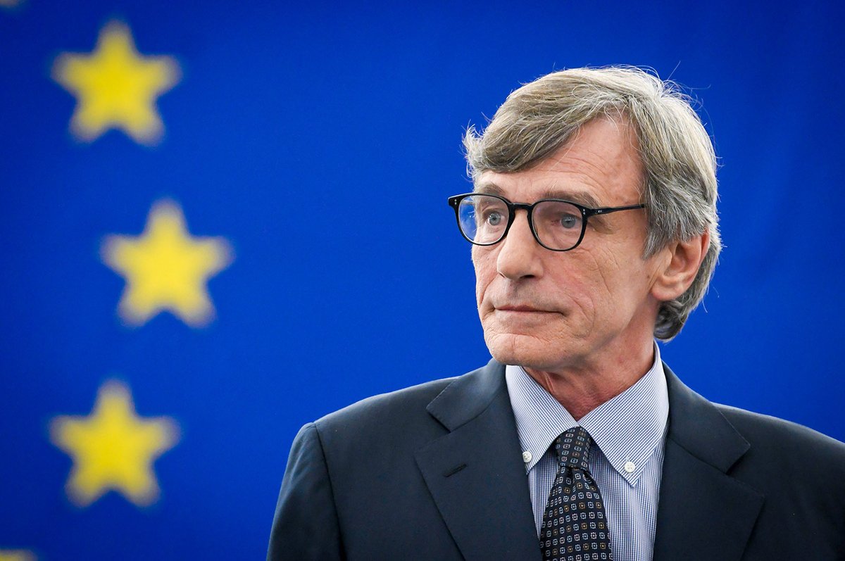 B2PComm's tweet photo. Tonight, the #EU 🇪🇺has lost a leading voice defending its values of democracy, liberty and humanity.
We are deeply saddened by the loss of David #Sassoli - President of the EU Parliament @Europarl_EN, Journalist, Author and Humanist.
#ForzaDavid https://t.co/xCG8z9wxSy
