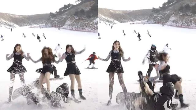 MarkCarla18's tweet photo. Girl group criticized after ski dance video
The Tan Thanh HQ group is currently being criticized and boycotted after filming an advertisement with content to attract customers. https://t.co/mQKNXuDXUR