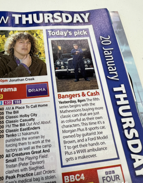 AirTV_UK's tweet photo. Lots to look forward to in the brand new series of #BangersAndCash, only on @YesterdayTweets from 20 January and then catch-up on @UKTVPlay https://t.co/WS4eBUEiE3