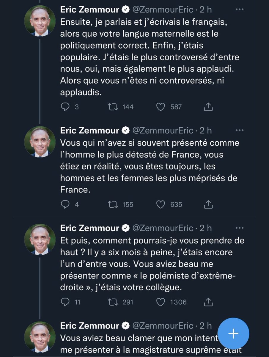 amaurygaillard's tweet image. Tiens @ZemmourEric a supprimé ses tweets de vœux à la presse et ne souhaite surtout pas que vous les voyez. Ce serait dommage de RT 🙂