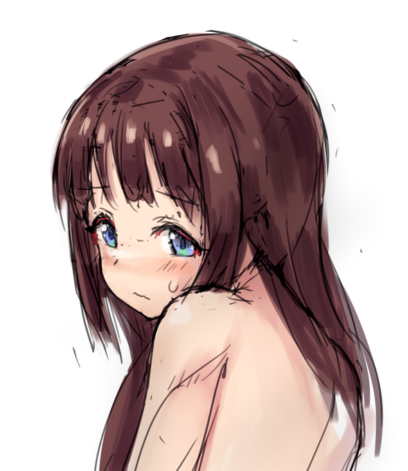 こういう角度の顔を描くのがいっちゃんむずいんよ 