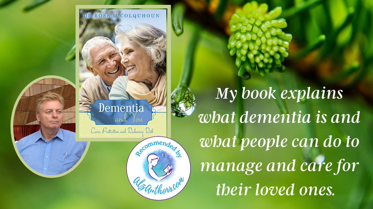 AlzAuthors's tweet photo. This week’s featured AlzAuthor, Ross Colquhoun, wrote "Dementia and You: Care, Prevention and Reducing Risk" to ease the #caregiver burden, with the hope others will be spared some of the confusion associated with a #dementia diagnosis.  #AlzAuthors https://t.co/SgUvA35HbX https://t.co/rUzDLINjF0